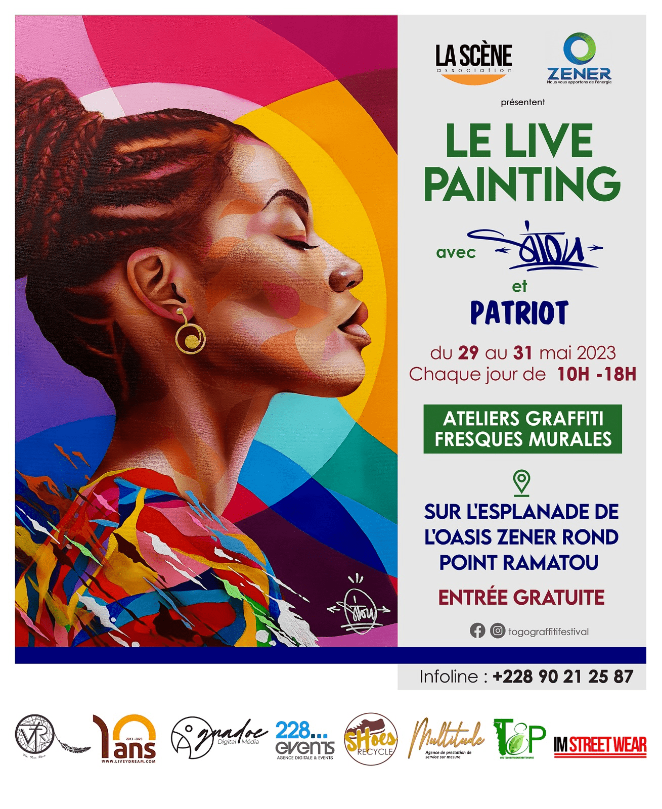 Togo - Art : L'Espace Oasis de Zener accueille du live painting