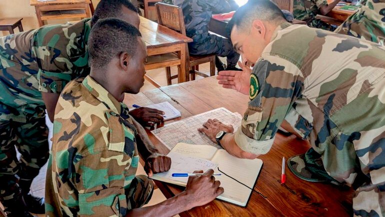 Les Forces armées togolaises (FAT) formées à la topographie