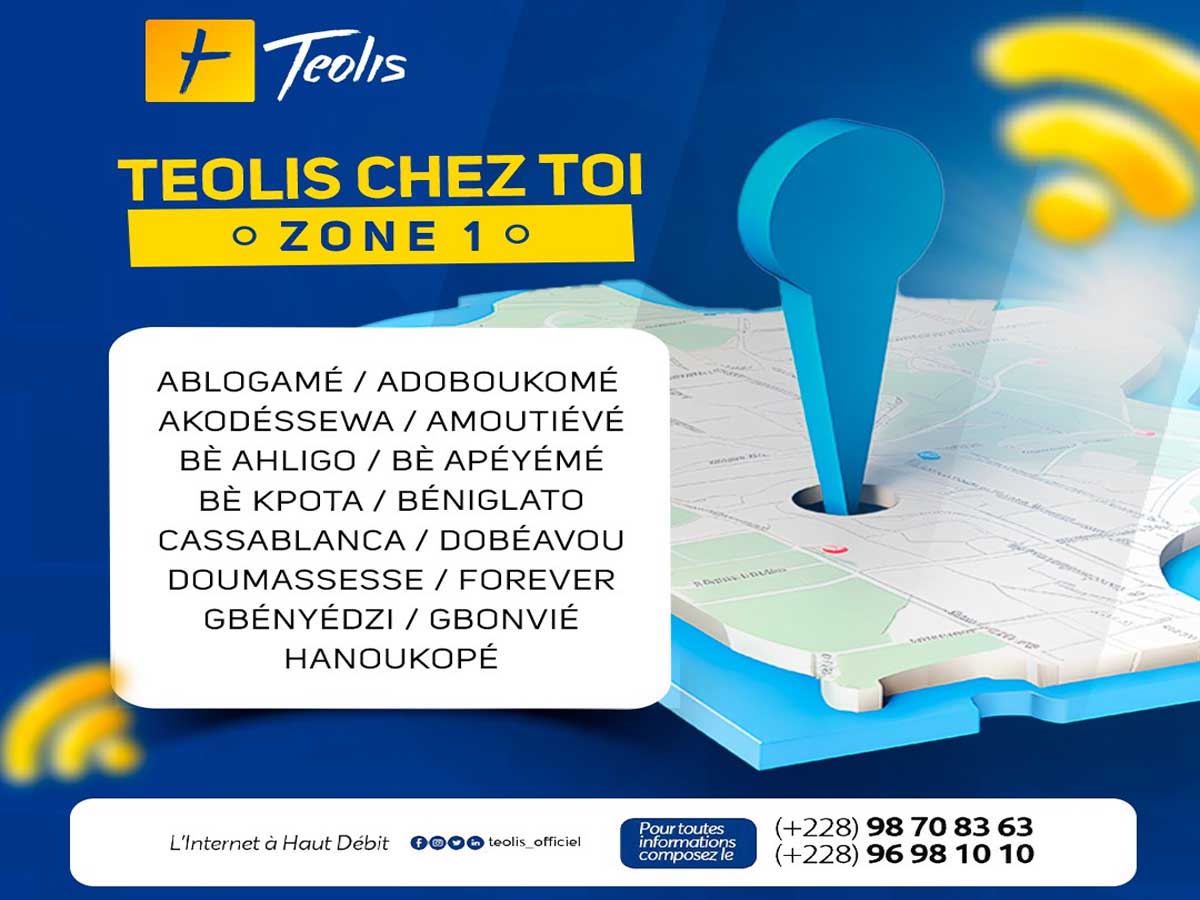 Togo : Lancement de l'initiative TEOLIS ZONE pour l'inclusion numérique