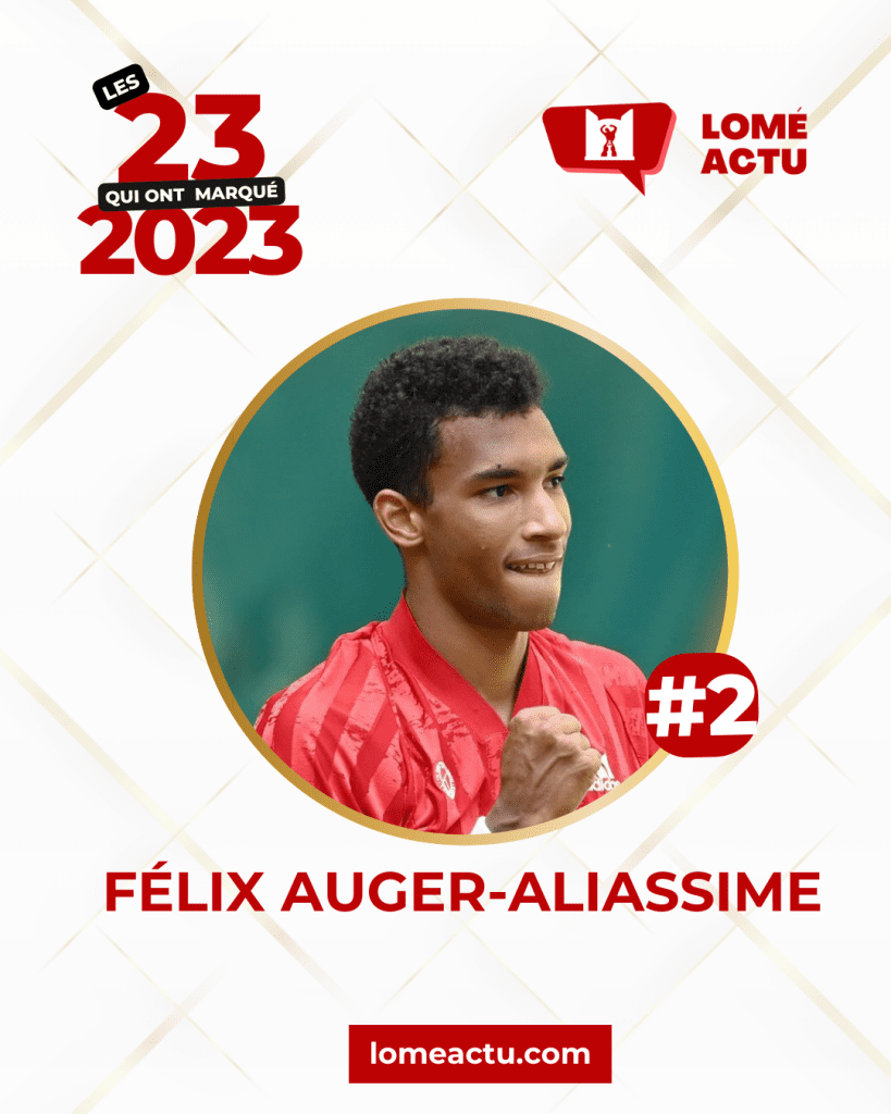 Lomé Actu Hommes de l'année 2023 Félix Auger-Aliassime