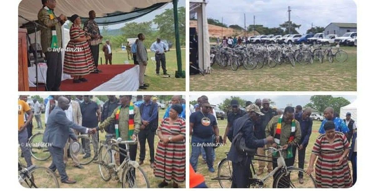 président zimbabwe offre vélo