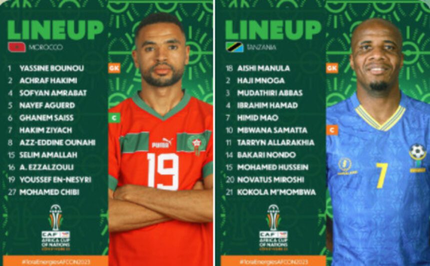 CAN 2025/ Maroc vs. Tanzanie Les compositions officielles Lomé Actu