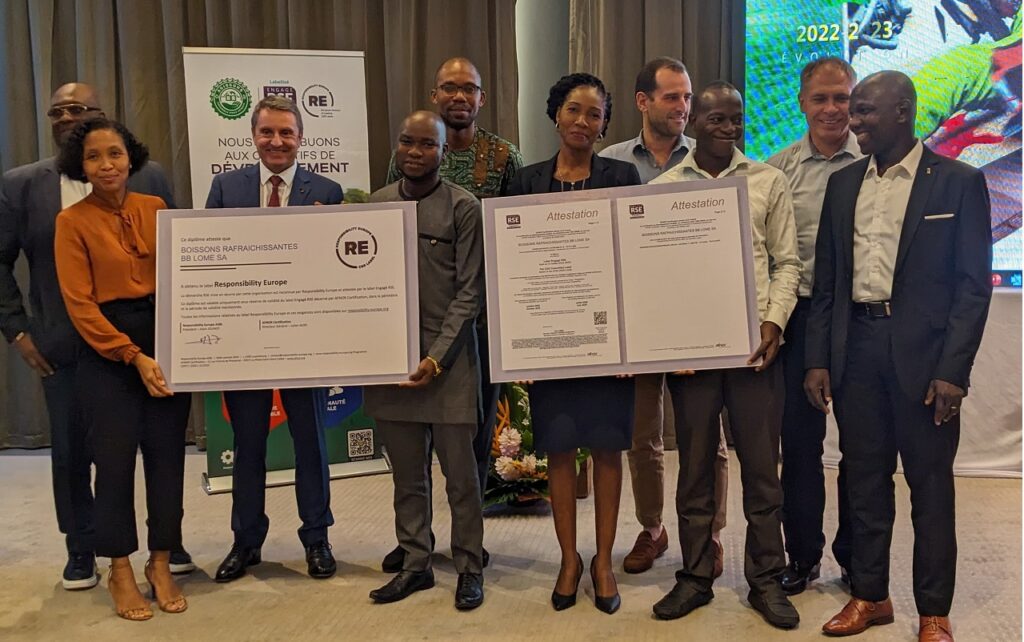 Togo : La brasserie BB est certifiée ISO 14001 et ISO 45001