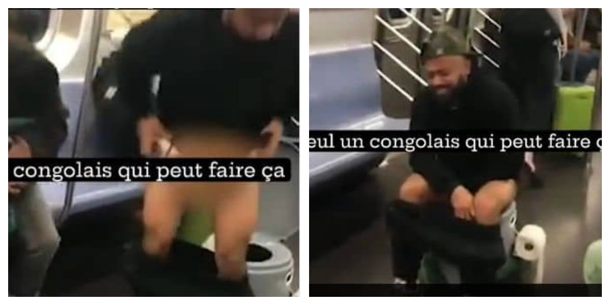 homme déshabille métro