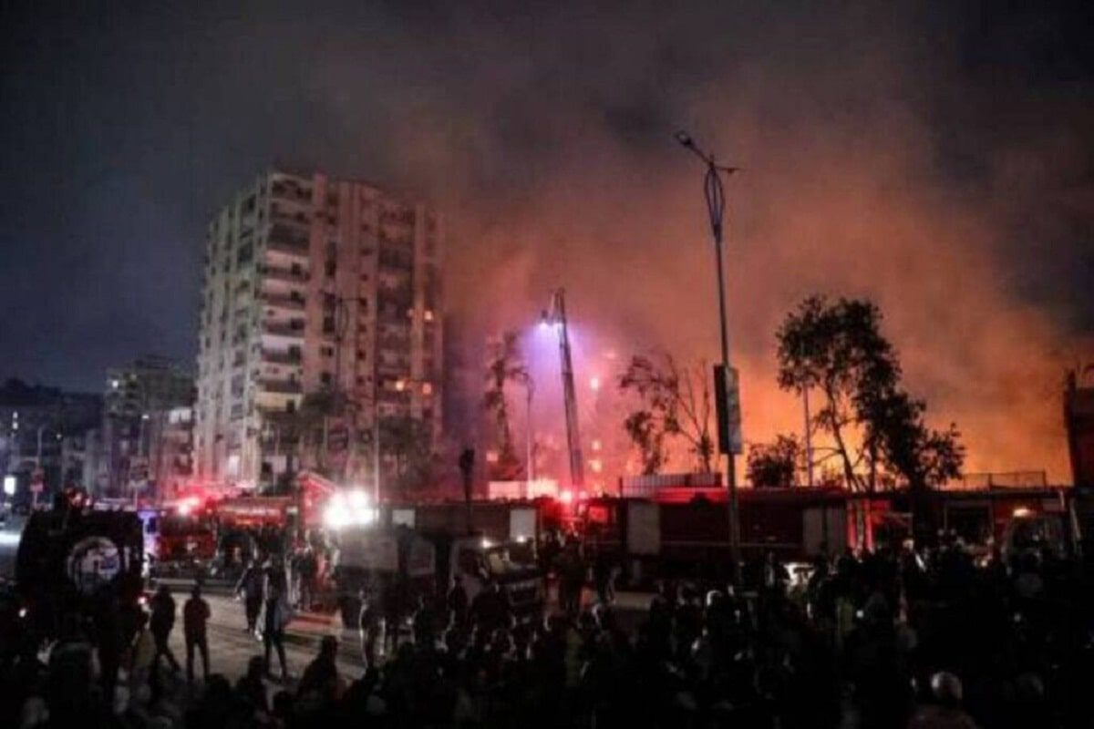 Egypte incendie Studio al-Ahram