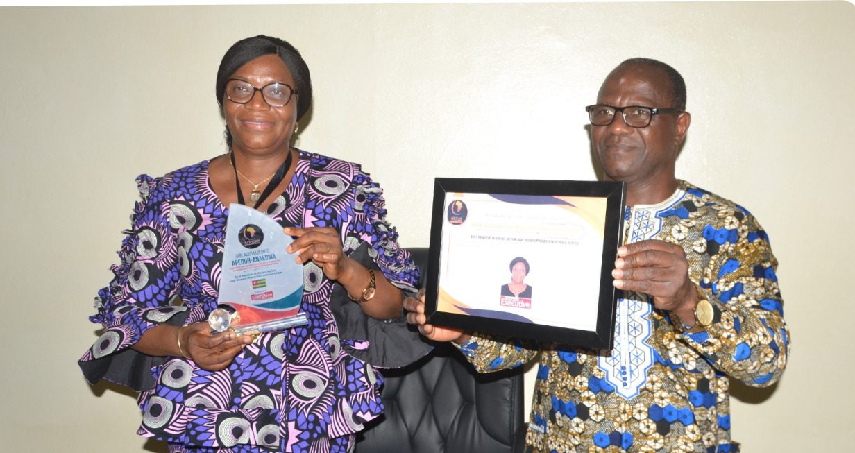 Togo : Le ministère de la femme et de l'alphabétisation reçoit un prix prestigieux