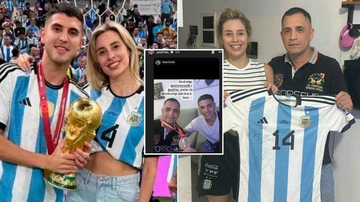 Exequiel Palacios : La médaille de la Coupe du monde du joueur argentin vendue par son ex-femme