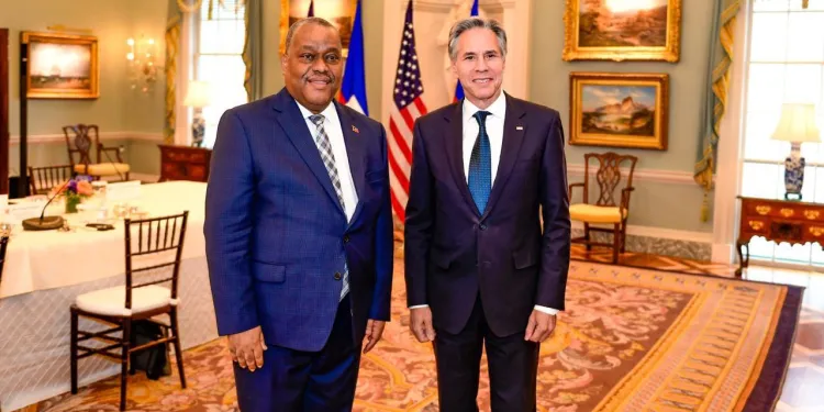 Crise en Haïti : Garry Conille rencontre le secrétaire d’état américain Antony Blinken