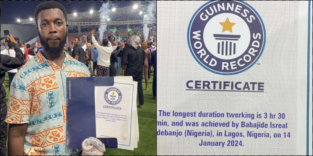 Guinness World Records : Après Hilda Baci, ce nigérian entre dans le prestigieux livre en battant le record du monde de twerk !