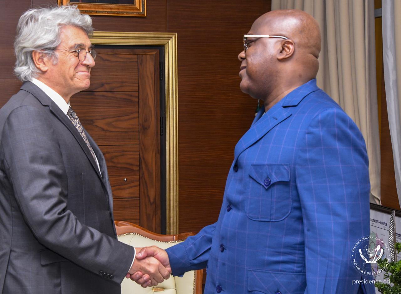 RDC-France : Félix Tshisekedi reçoit l'ambassadeur Bruno Aubert