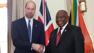 Afrique du Sud : Rencontre exclusive entre le prince William et le président Ramaphosa