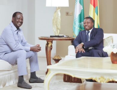 Union Africaine : Faure Gnassingbé sollicitée par l'ancien Premier ministre kenyan Raila Odinga